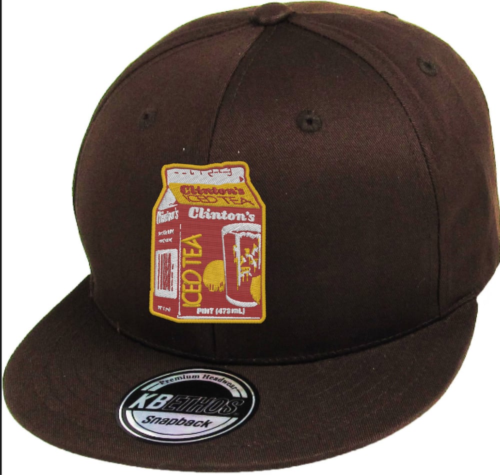 Image of EMBROIDERED CLINTONS ICE TEA SNAPBACK HAT (IN STOCK)