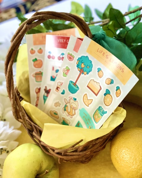 Image of fruit medley sticker bundle