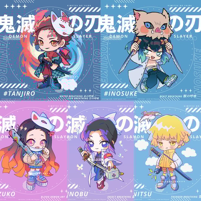 Demon Slayer Square Prints