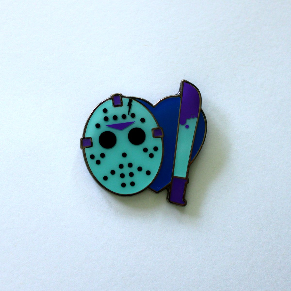 Heart NES Jason Enamel Pin