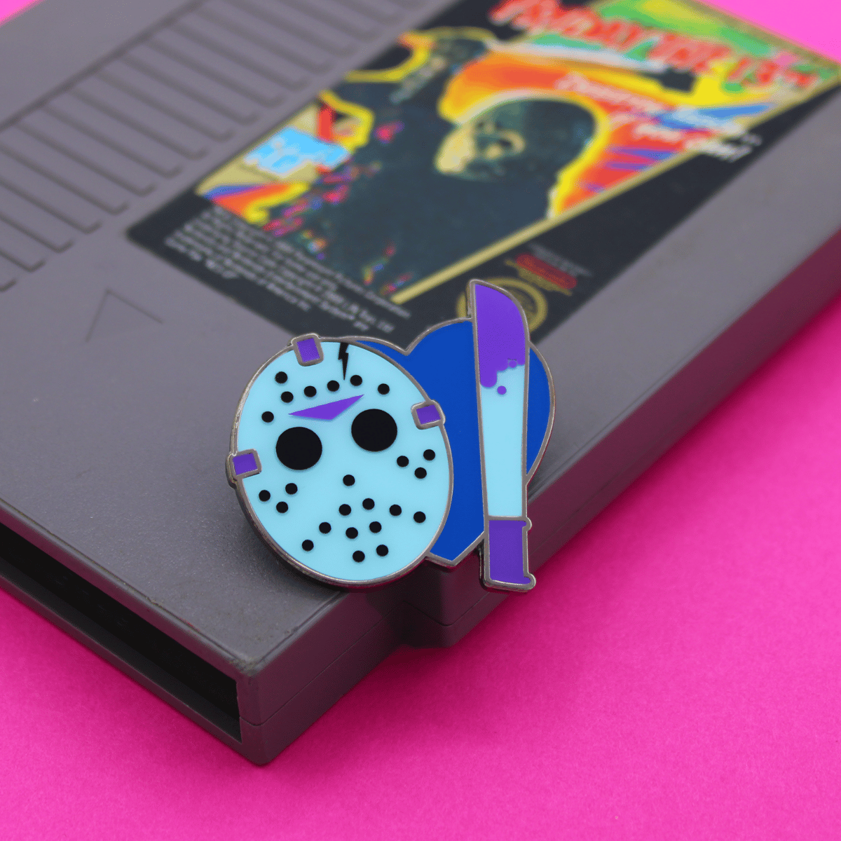 Heart NES Jason Enamel Pin