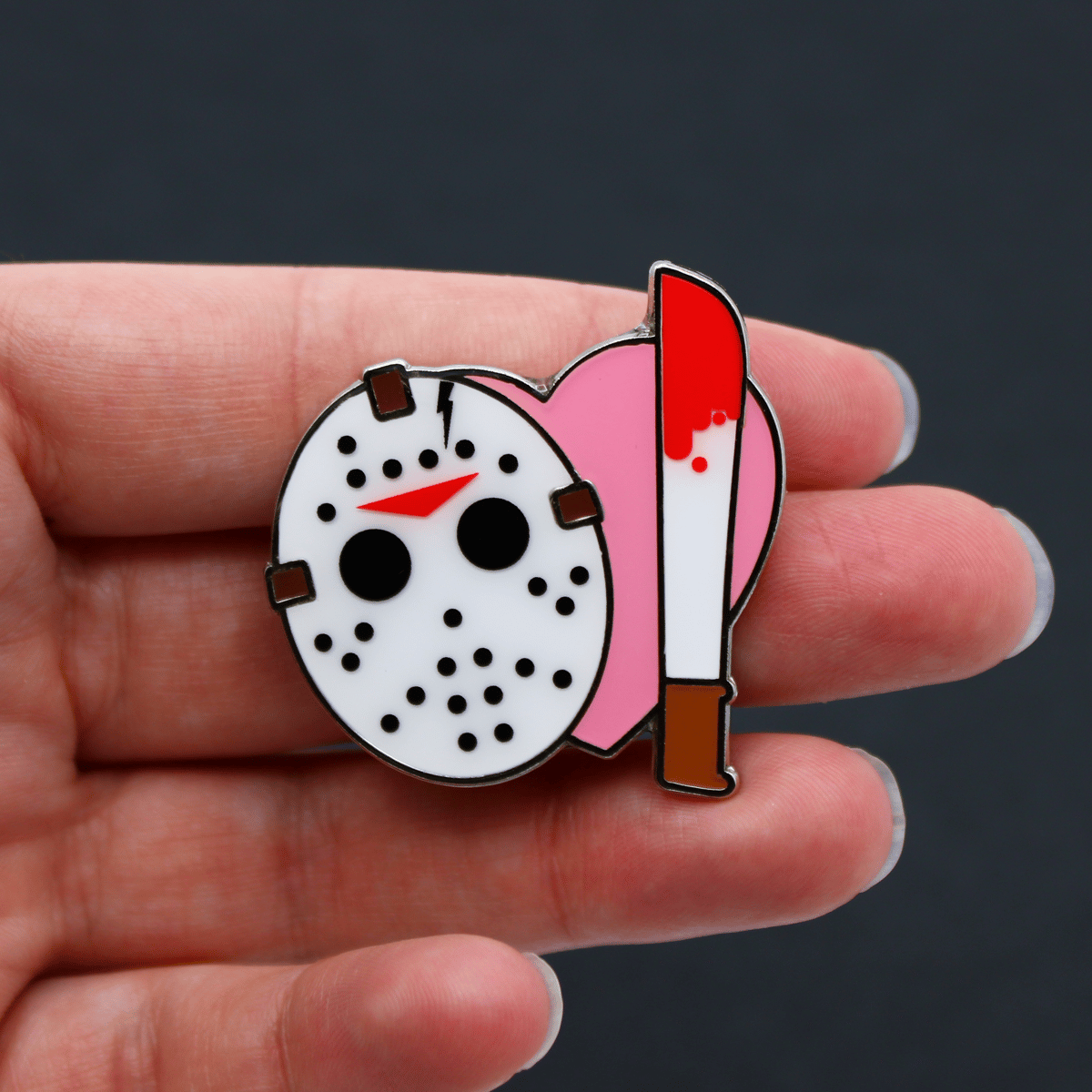 Heart Jason Enamel Pin