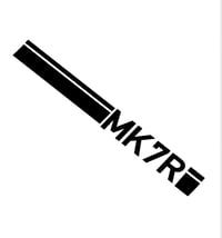 Image 2 of VW Golf ‘MK7R’ Bonnet Stripe Sticker Decal 