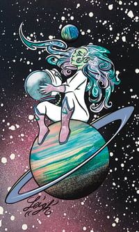 SpaceLady A4 Print by Leigh Lowry