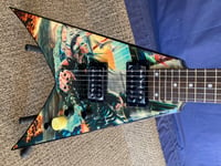 Image 1 of Flying V electric guitar Dave Mustaine Dean signature model signed Megadeth NEW!