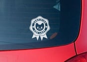 Image of "Certified Cat Lady" Bumper Sticker 5X5 Transparent