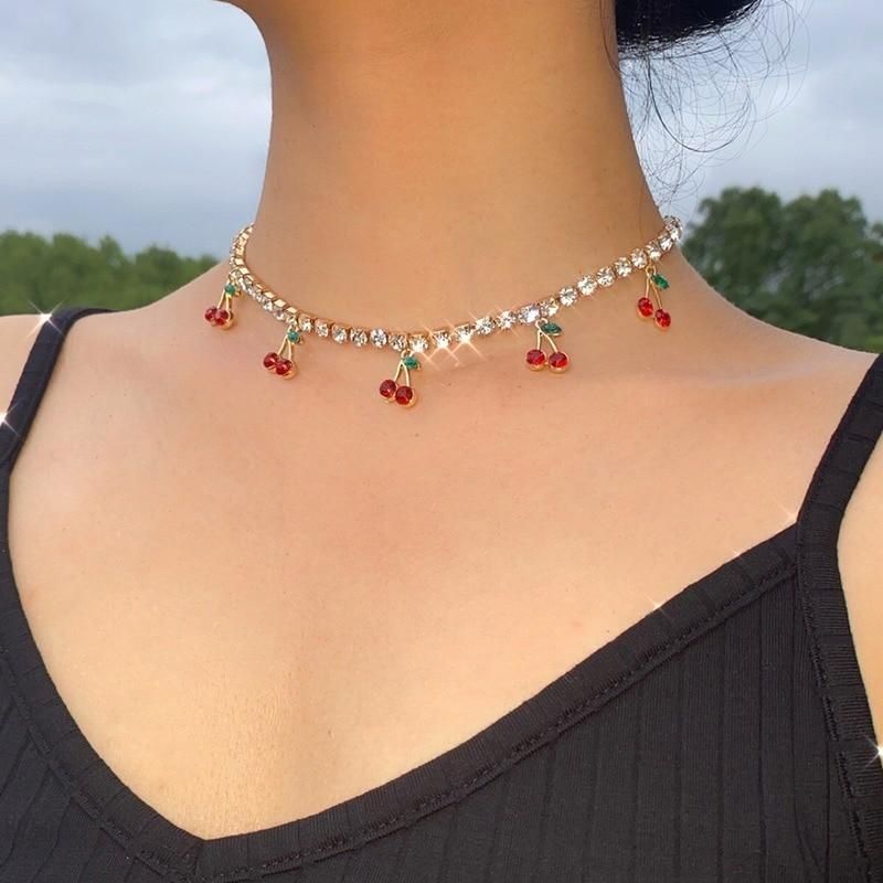 Image of Cherry chain necklace