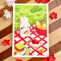 picnic bunny print