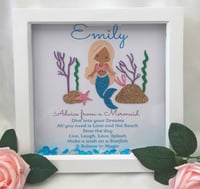 Personalised Mermaid Frame,Mermaid Gift,Mermaid Gift,Customised Mermaid Frame