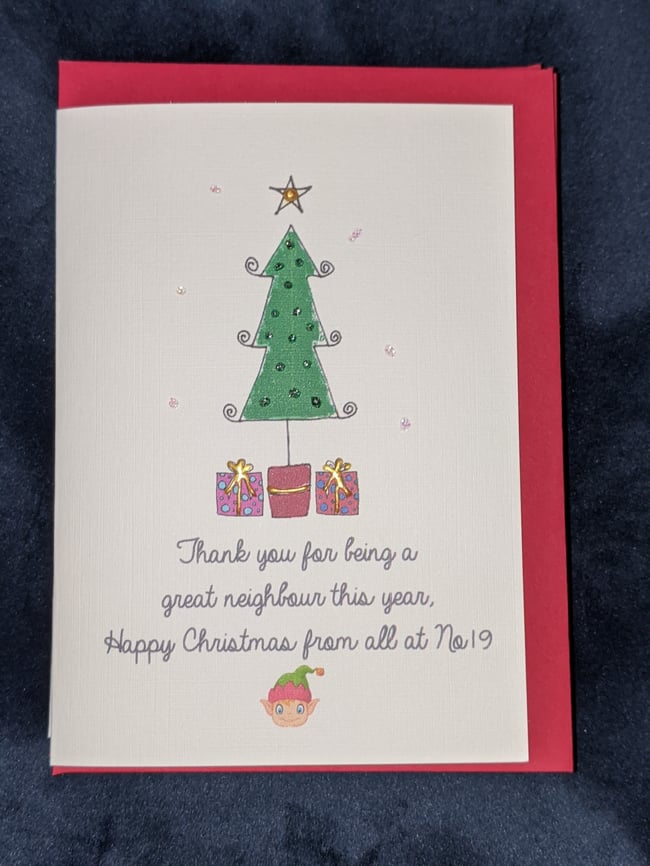 PERSONALISED CHRISTMAS CARD 6 PACKS