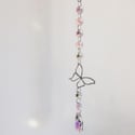 Shimmer Butterfly Suncatcher - Silver tone finish