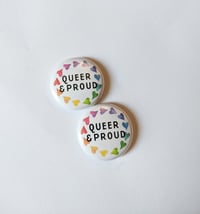 Image 3 of LGBTQ+ Flag & Pride Pins - Wearable Buttons | Small 1 Inch Pins 