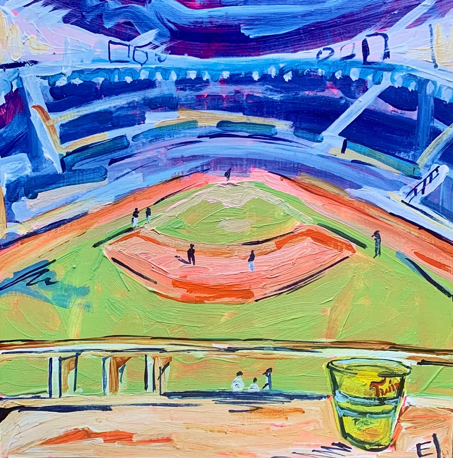 Image of Outfield Bar Print 