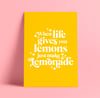 Just Make Lemonade A4 Print