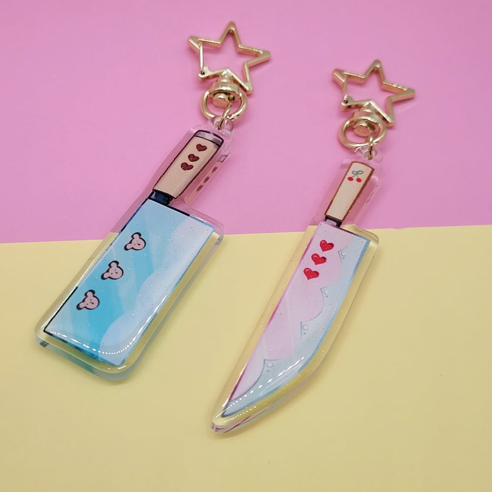 Image of Pastel Knife and Cleaver charms