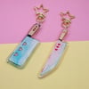 Pastel Knife and Cleaver charms