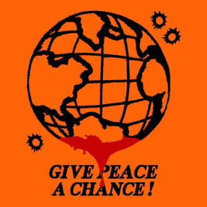 "WORLD PEACE" ORANGE TEE