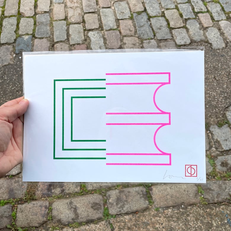 Image of 50/50 (2) A4 Riso print