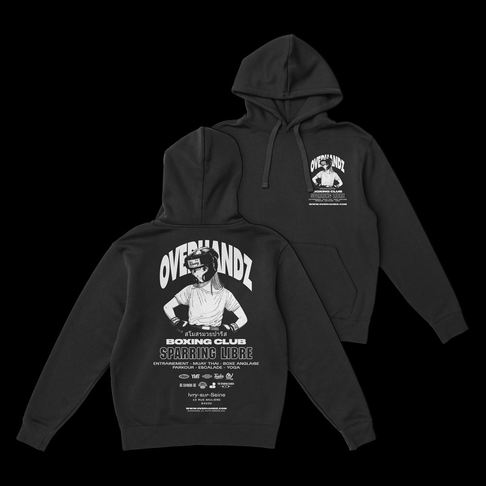 Overhandz - Boxin' Girl Official Black Hoodie