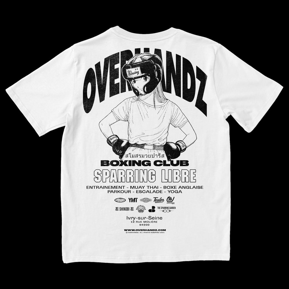 Overhandz - Boxin' Girl Official White Tee
