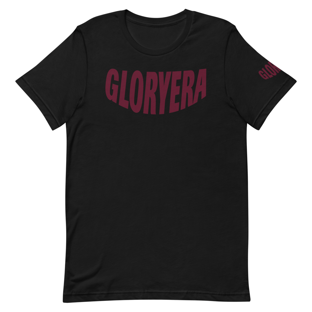 Image of GLORYERA® CREW TEE (BLACK/BORDEAUX)