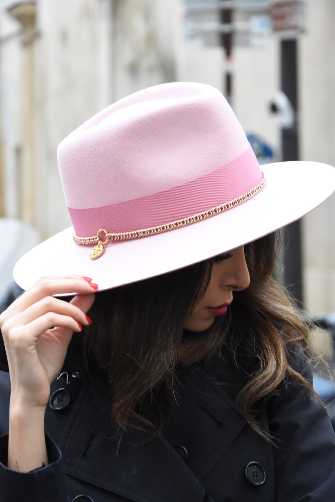 pink trilby