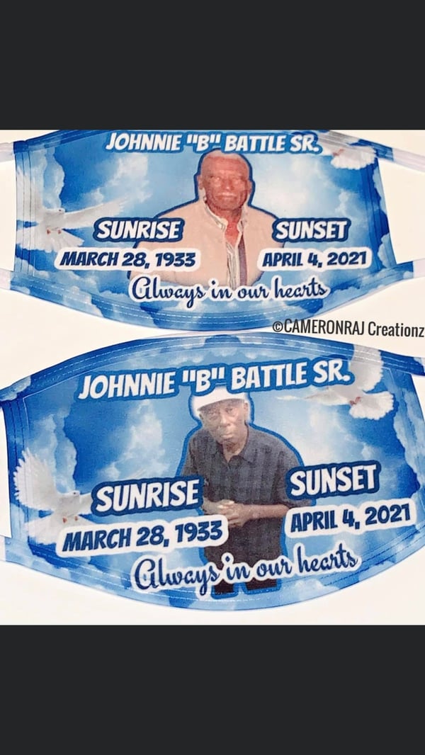 Image of Memorial custom face mask