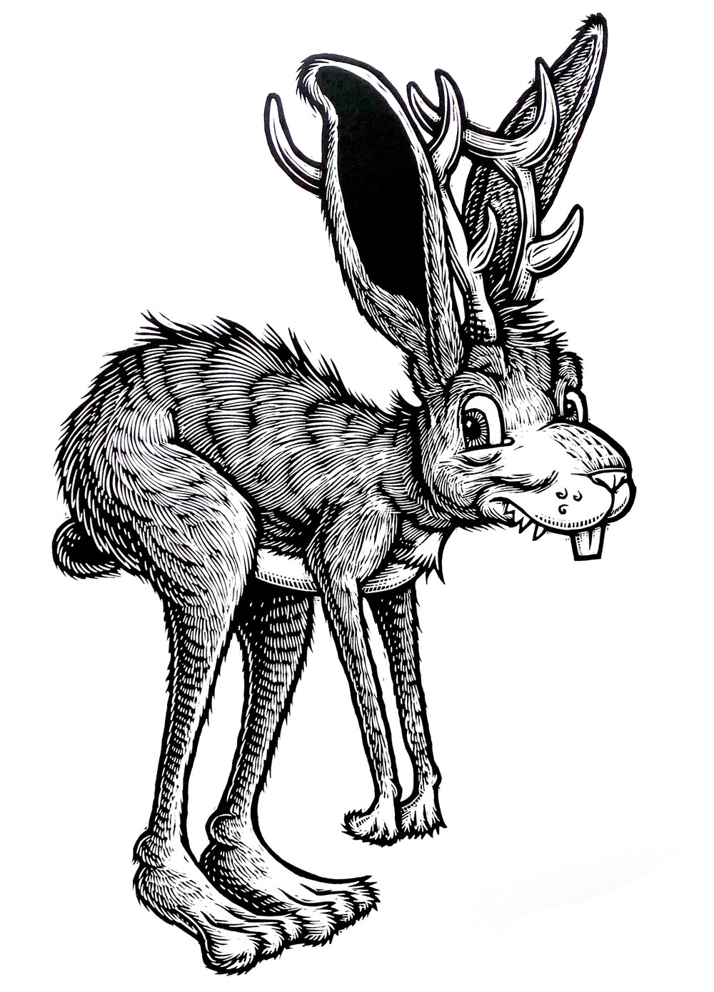 Jackalope T-shirt (A1) **FREE SHIPPING**