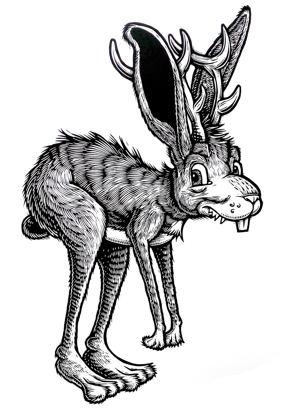 Jackalope T-shirt (A1) **FREE SHIPPING**