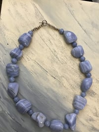 Chunky Chalcedony 20 inch necklace