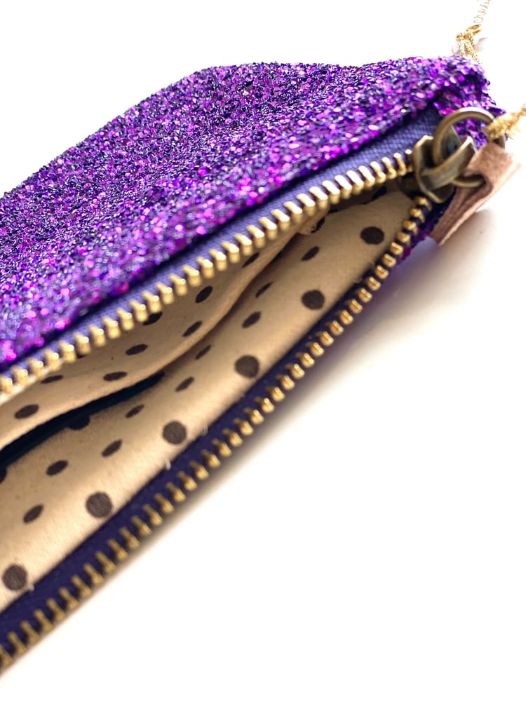 Image of Pochette Luisa - Glitter Viola