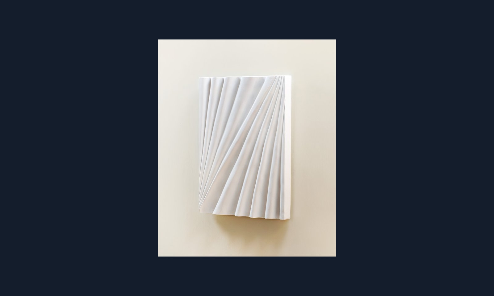Image of Waves · Gypsum Wall Sculpture (sold)