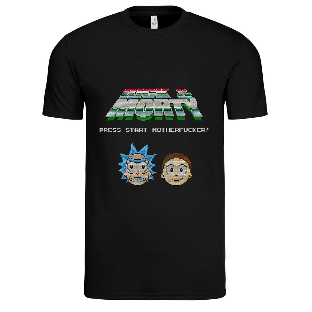 Image of TRICELL215-" VIDEO GAME RICK AND MORTY " T SHIRT