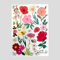 Image 4 of **NEW** Flowers A5 Temporary Tattoos
