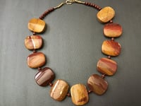 18 inch jasper necklace with multiple focal stones