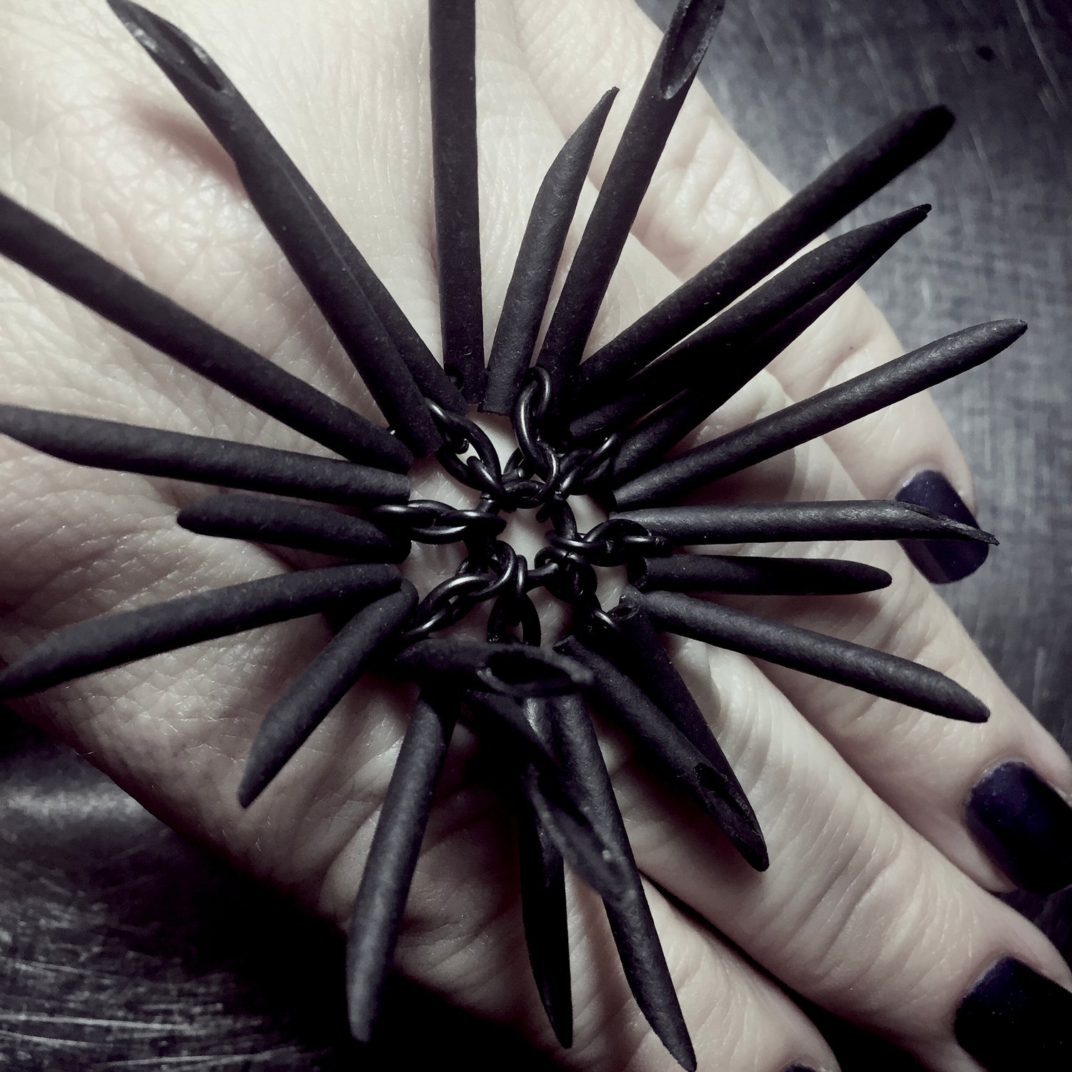 Image of Black Urchin Ring