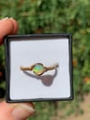 Small Ethiopian Opal & Gold Ring, size 7.5/8