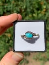 Turquoise & Silver Ring, size 9