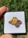 Ethiopian Opal & Gold Ring, size 7.5