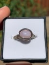 Pink Opal & Silver Ring, size 4.5/5