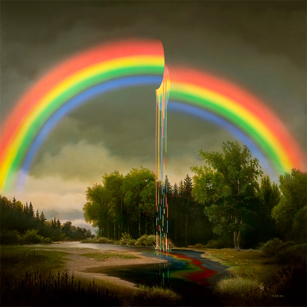 Image of 'Rainbow' 16" x 16" Archival Print