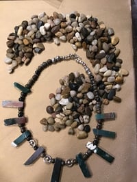 Jasper and Idolite Decorative metal beads
