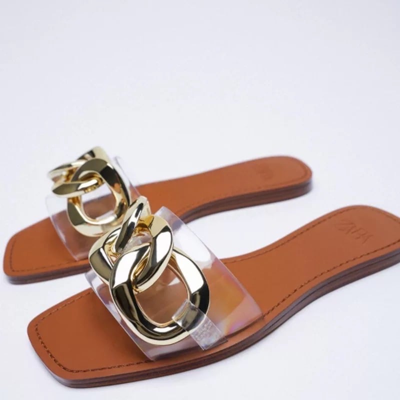 Image of ‘Jezebel’ Perspex Chain sandals
