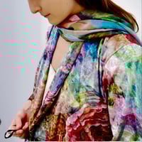 Image 3 of Royal Crushed Velour Wrap Jacket