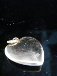 Image 3 of VICTORIAN 15CT HIGH CARAT SEED PEARL HEART SOLID PENDANT 2.5g MATT GOLD ON FRONT