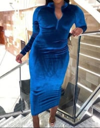 Image 1 of DOLL IN VELOUR DRESS