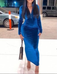Image 2 of DOLL IN VELOUR DRESS