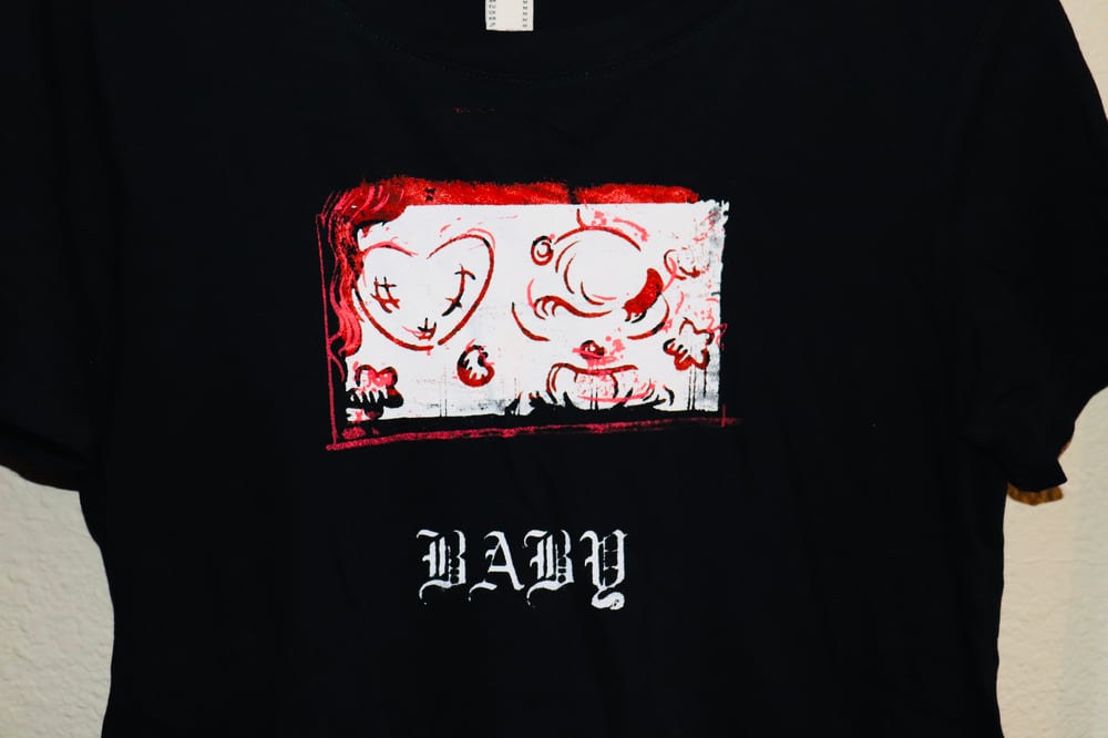 Image of Baby Blk Screen Printed Tee