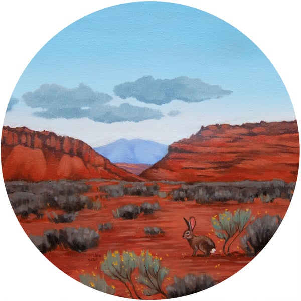 Image of Desert Cottontail - From Original Oil Painting