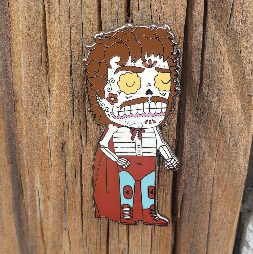 Nacho Calavera Enamel Pin